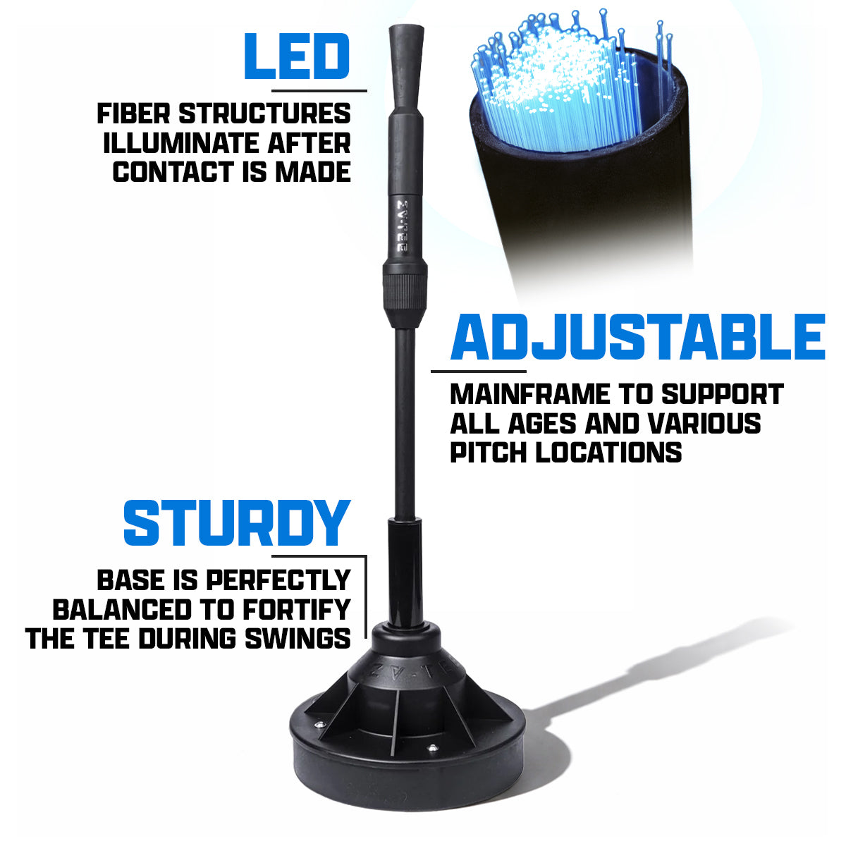 ZV-TEE LED Infused Batting Tee – ZV-TEE Baseball // Softball